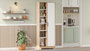 Hanah Home Armario Multiusos Roble y Blanco LIB2-SW
